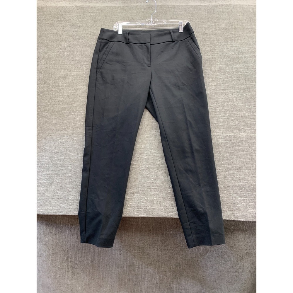 Ann Taylor Loft Dress Pants Womens 10 Black Mid Rise‎ Julie Skinny Career Formal